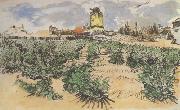 The Mill of Alphonse Daudet at Fontevieille (nn04) Vincent Van Gogh